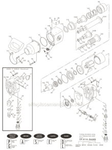 Part Location Diagram of C139037 Chicago Pneumatic Seat-throttle